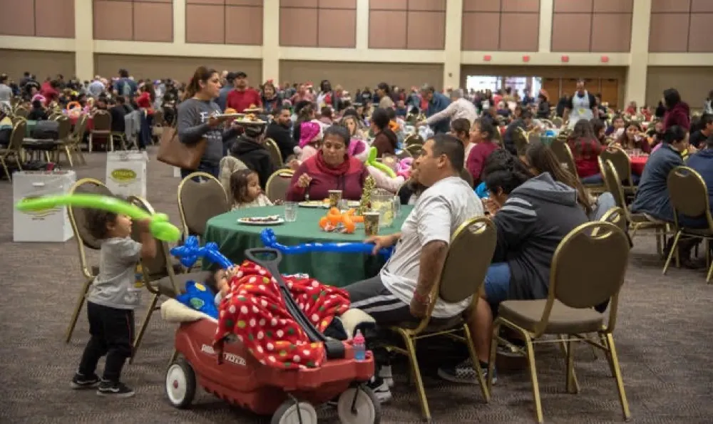 Families enjoying Christmas Spectacular