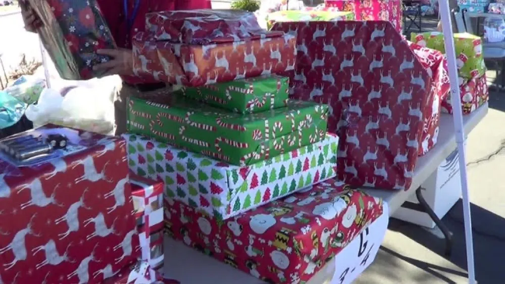 Wrapped presents