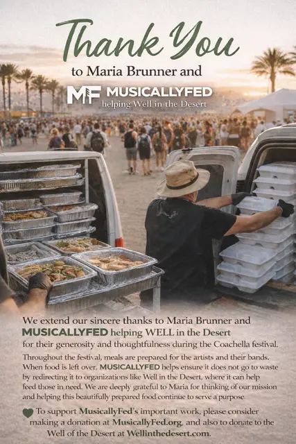 Thank You to Maria Brunner and MusicallyFed